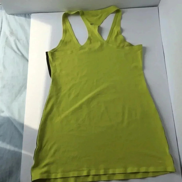 Lululemon Reversible neon yellow green racerback tank top size medium - Picture 6 of 17